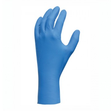 Guante 708 ligero azul ambidiestro 100% nitrilo 300 mm largo 0.23 mm de grosor alimentario