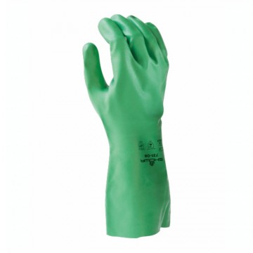 Guante 731 nitrilo 100% con EBT verde ref.731/732