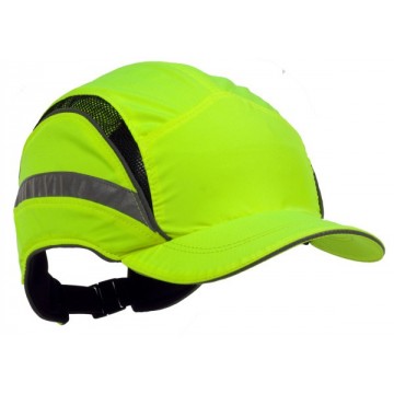 Gorra de protección AV color amarillo, visera estándar (70 mm).