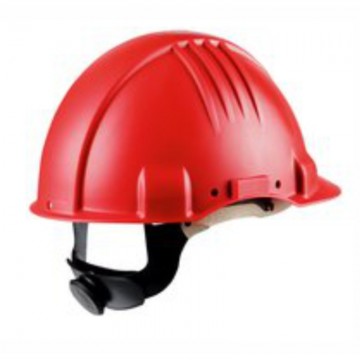 Casco de seguridad modelo G3051M alta temperatura, sin ventilación, color blanco, arnés de ruleta, banda sudor piel (20 uds/caja