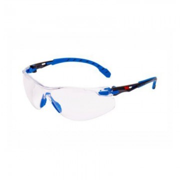 Gafa modelo solus 1101 negro/azul pc incolora recubrimiento scothgard (20 uds/caja)