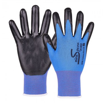 Guante nitrilo en palma nylon alimentario modelo 1008