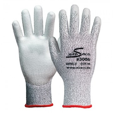 Guante anticorte poliuretano en palma gris modelo 3006