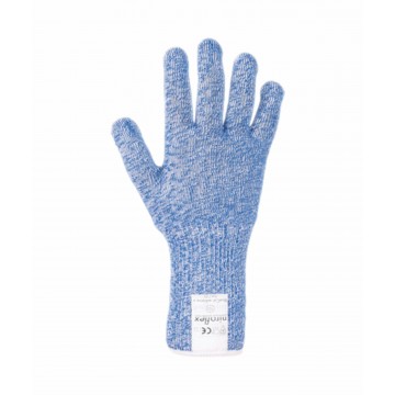 Guante anticorte puño largo - grado F alimentario azul modelo BLUECUT ADVANCE