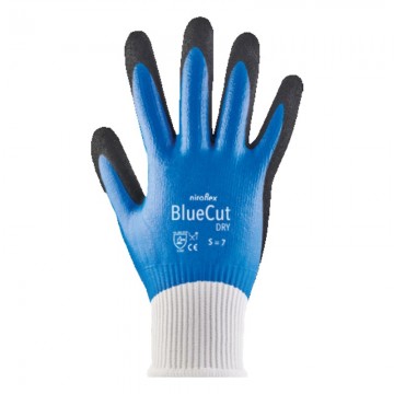 Guante anticorte azul alimentario modelo BLUECUT DRY