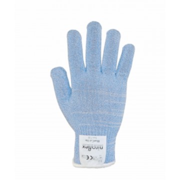 Guante tejido fino calibre 13 anticorte azul alimentario modelo BLUECUT LITE