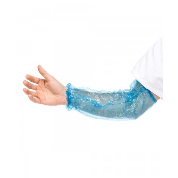 Manguito polietileno 0.02 mm azul soft (100 uds) 62300A