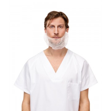 Cubrebarbas Mentón de Polipropileno Blanco (100 uds) 64400/3100B