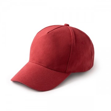 Gorra 100% algodón de 5 paneles con cierre de hebilla metálica ajustable