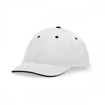 Gorra 6 paneles con sándwich en contraste. (Roly).