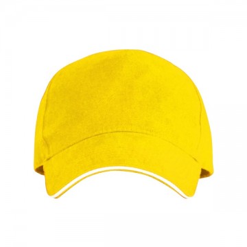 Gorro de 5 paneles con sándwich en contraste modelo ERIS.