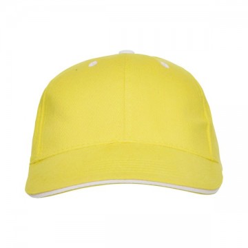 Gorra 6 paneles con sándwich en contraste. (Roly).