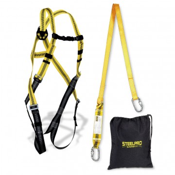 Kit anticaídas STEELSAFE-1 + cinta con absorbedor (13-1888KIT2SIN)