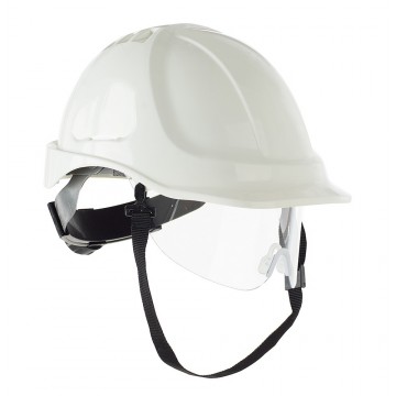 Casco VISION con visor retráctil eléctricamente aislante (13-2088CVIBL)