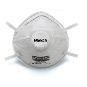 Mascarilla desechable FFP2 NR moldeada con válvula de exhalación (2288MM2VBL)