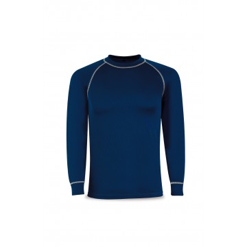 Camiseta Oxford azul marino melange.