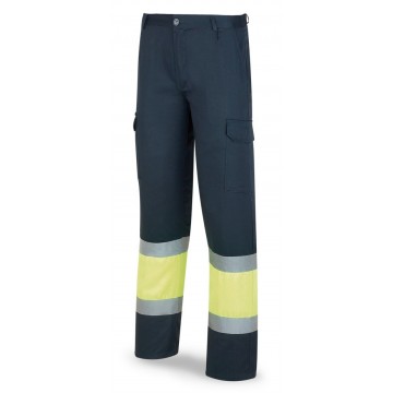 Pantalón modelo galaxy bicolor alta visibilidad poliester/algodón.