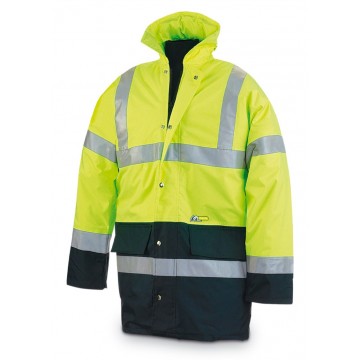 Parka Fluor mixta alta visibilidad. Modelo LINUX