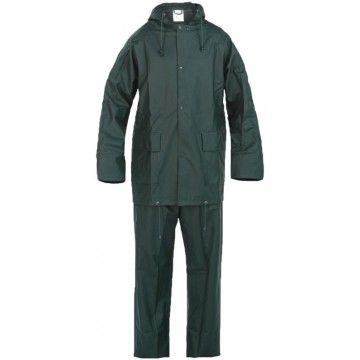 Gabardina larga de color verde, confeccionado en PU/PVC con capucha y espalda ventilada. Modelo RPPLG (314-RPPLG)