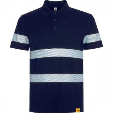Polo m/ corta de piqué tratamiento antipilling de visibilidad aumentada 98-9324-FORAN.
