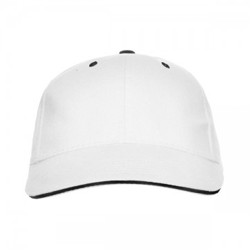 Gorra 6 paneles con sándwich en contraste. (Roly).