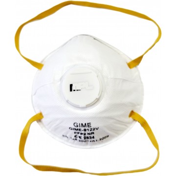 Mascarilla FFP2 con valvula modelo 9122V.