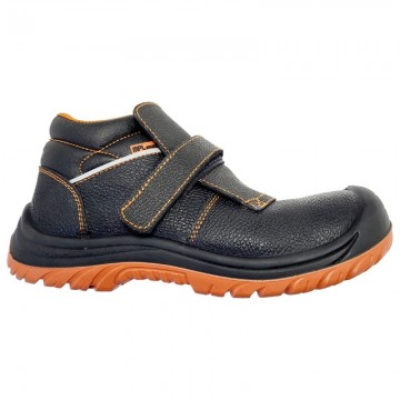 Bota LISBOA tipo soldador con velcro color negro metalfree s3