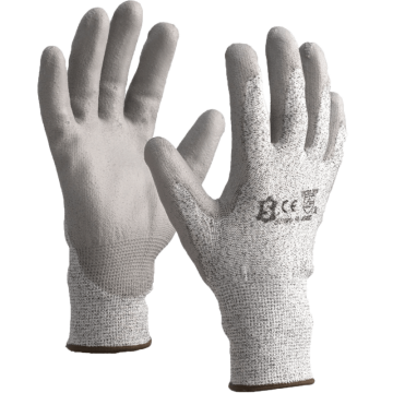 Guante anticorte HDPE color gris nivel de corte 5 modelo 5270PG (2-GAHDPEP2016) (314-5270PG)