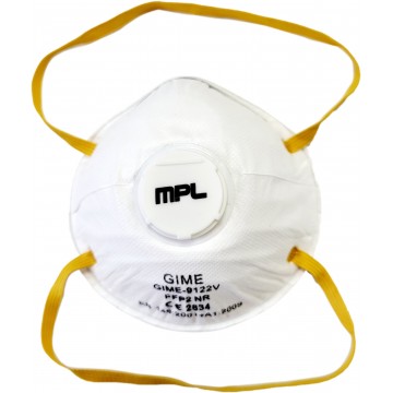 Mascarilla FFP2 con valvula modelo 9122V.