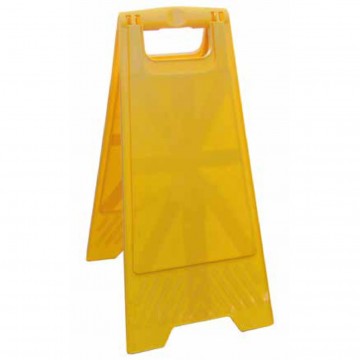 Caballete Suelo Mojado Plegable de PVC sin texto ni pictograma.