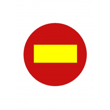 Señal Bolsa de plástico DIRECCION PROHIBIDA