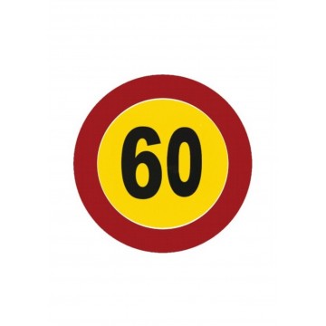 Señal Bolsa de plástico VELOCIDAD 60