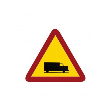 Señal Bolsa de plástico PELIGRO CAMIONES