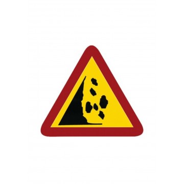 Señal bolsa de plástico RIESGO DESPRENDIMIENTOS