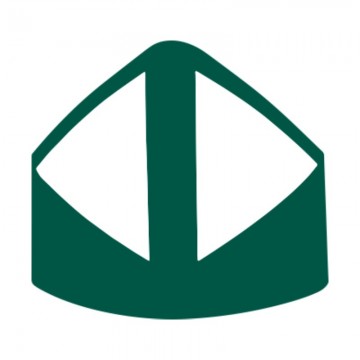 Hito Divergente de vértice compuesto de 1200 mm x 1300 mm, pantalla no reflectorizada, flechas Clase 2