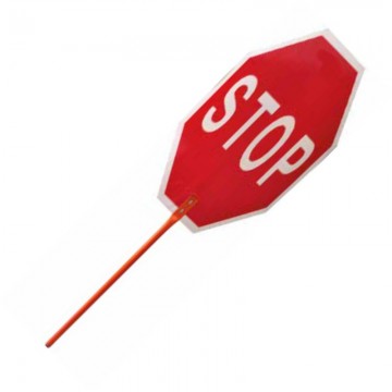 Señal Obra con mango STOP-PASO.