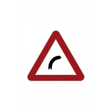 Señal Económica Definitiva Curva Peligrosa Derecha P-13a, 70cm.