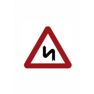 Señal Económica Definitiva Curvas Peligrosas Izquierda P-14b, 70cm.