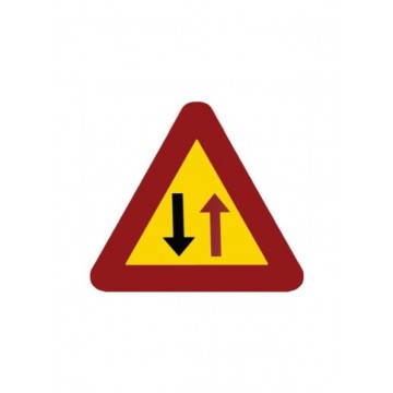 Señal Obra Económica Circulación en Ambos Sentidos TP-25, 70cm.