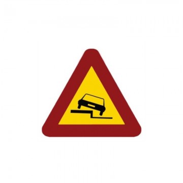 Señal Obra Económica Escalón Lateral TP-30, 70cm.