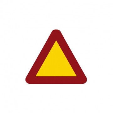 Señal Obra Económica Ceda el Paso TR-1, 70cm.