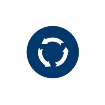 Señal Económica Definitiva Rotonda R-402, 50cm.