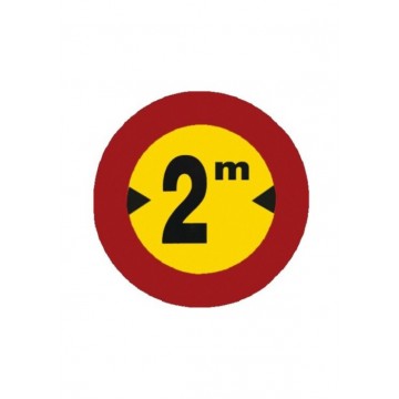 Señal Obra Económica Limitación de anchura TR-204, 50cm.