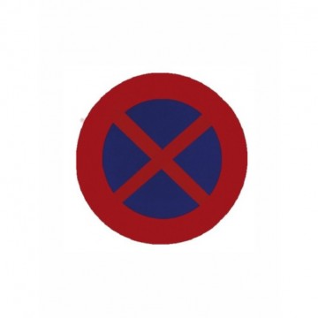 Señal Económica Definitiva Parada y estacionamiento prohibido R-307, 50cm.