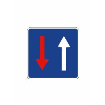 Señal Económica Definitiva rioridad respeto sentido contrario R-6, 50x50cm