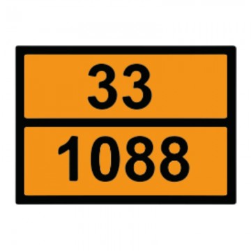 Placa Naranja reflectante CV