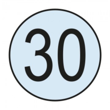 Placa Disco Nacional Limitación Velocidad Reflex N2