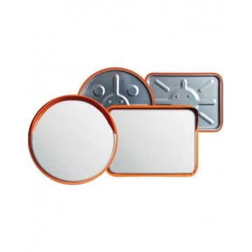 Espejo Acero inox. Exterior Diametro 45 x 60 cms