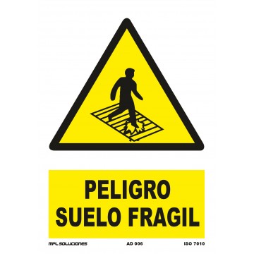 Señal: Peligro suelo frágil