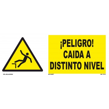 Señal: ¡Peligro! Caída a distinto nivel